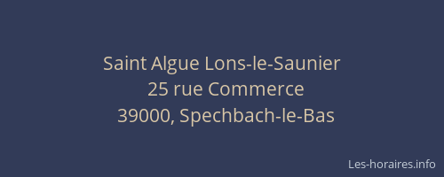 Saint Algue Lons-le-Saunier