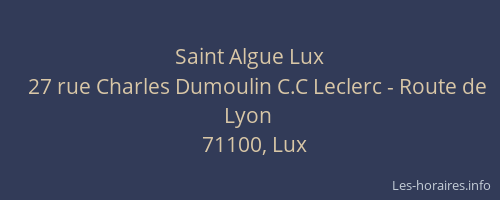 Saint Algue Lux