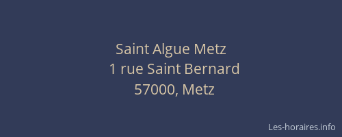 Saint Algue Metz