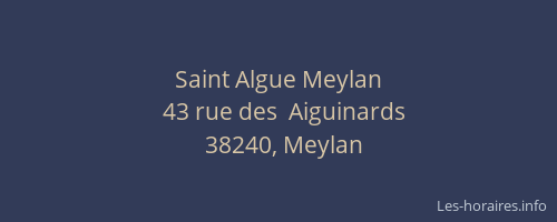 Saint Algue Meylan