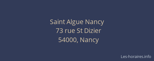 Saint Algue Nancy