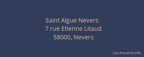 Saint Algue Nevers