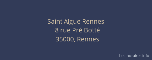 Saint Algue Rennes