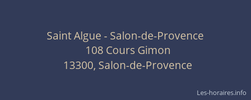 Saint Algue - Salon-de-Provence