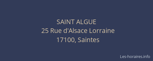 SAINT ALGUE