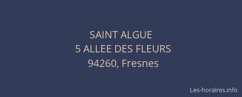 SAINT ALGUE