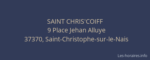 SAINT CHRIS'COIFF