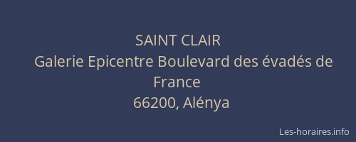 SAINT CLAIR