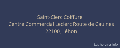 Saint-Clerc Coiffure