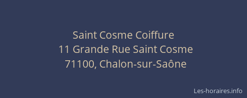Saint Cosme Coiffure