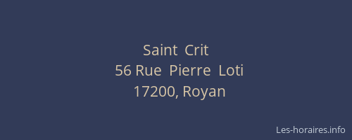 Saint  Crit