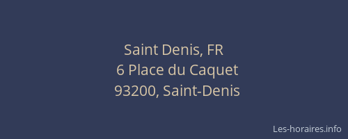 Saint Denis, FR