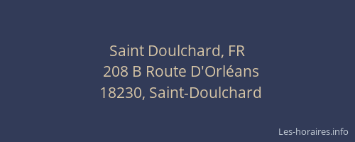 Saint Doulchard, FR