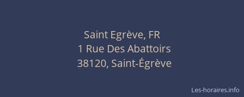Saint Egrève, FR