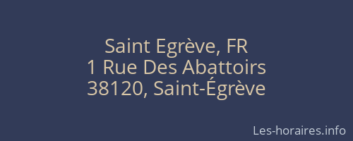Saint Egrève, FR