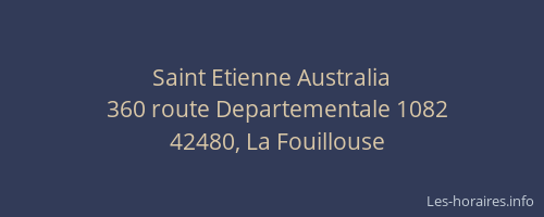 Saint Etienne Australia