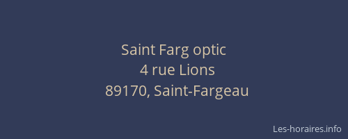 Saint Farg optic