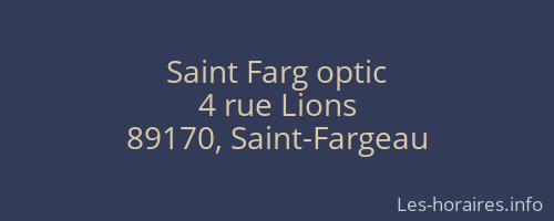 Saint Farg optic