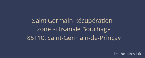 Saint Germain Récupération