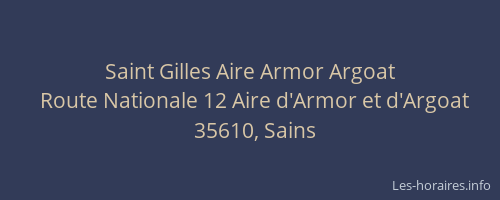 Saint Gilles Aire Armor Argoat