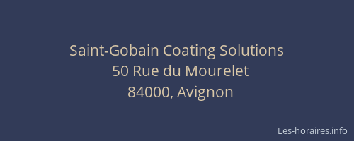 Saint-Gobain Coating Solutions
