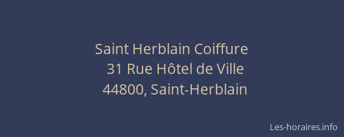Saint Herblain Coiffure