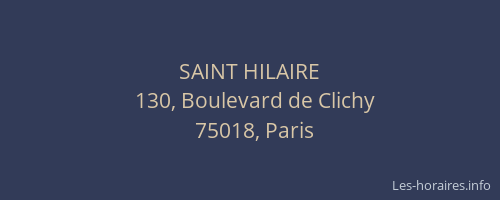 SAINT HILAIRE