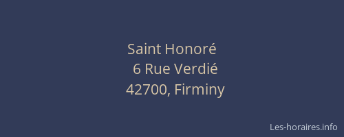Saint Honoré