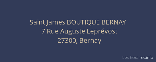 Saint James BOUTIQUE BERNAY