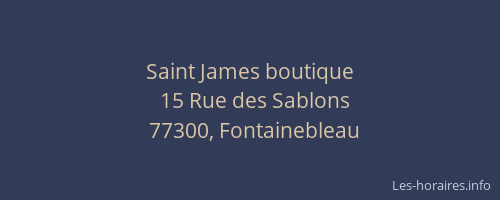 Saint James boutique