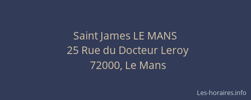 Saint James LE MANS