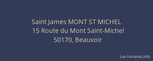 Saint James MONT ST MICHEL