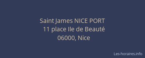 Saint James NICE PORT