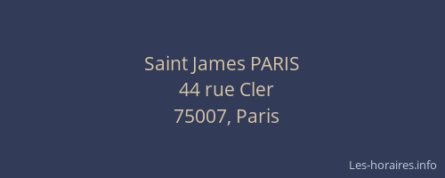 Saint James PARIS