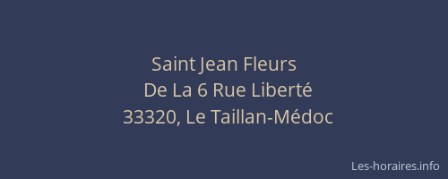 Saint Jean Fleurs