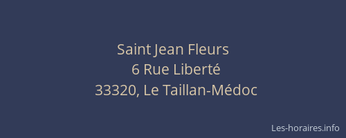 Saint Jean Fleurs