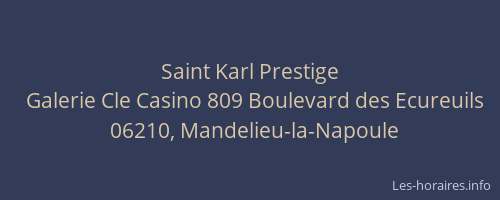 Saint Karl Prestige