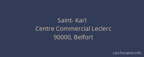 Saint- Karl