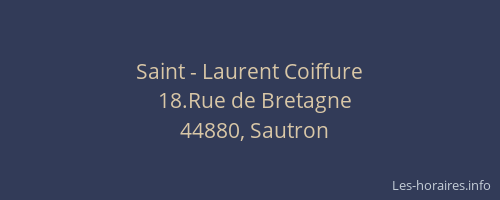 Saint - Laurent Coiffure