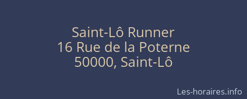Saint-Lô Runner