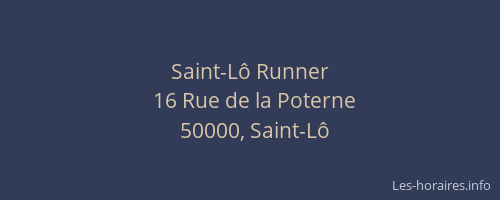 Saint-Lô Runner