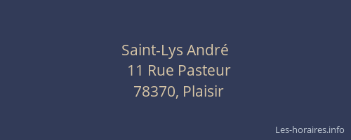 Saint-Lys Andr&eacute;