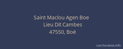 Saint Maclou Agen Boe