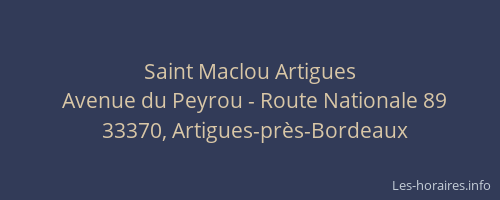 Saint Maclou Artigues