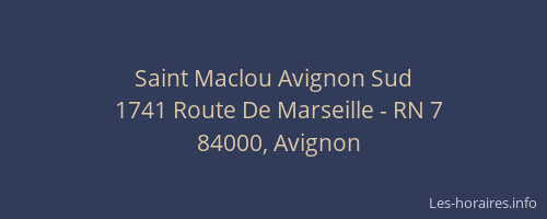 Saint Maclou Avignon Sud