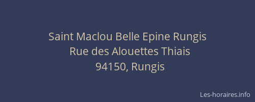 Saint Maclou Belle Epine Rungis