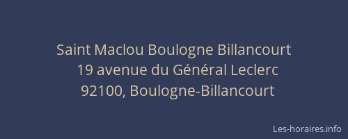 Saint Maclou Boulogne Billancourt