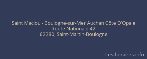 Saint Maclou - Boulogne-sur-Mer Auchan Côte D'Opale