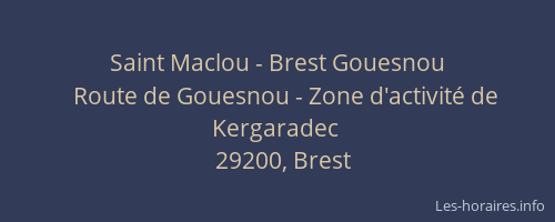 Saint Maclou - Brest Gouesnou