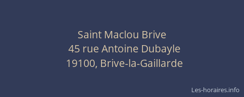 Saint Maclou Brive